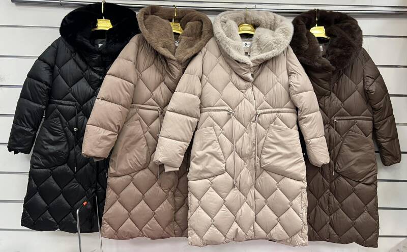 Kurtki damskie zimowe Roz M-3XL, 1 Kolor Paczka 5 szt